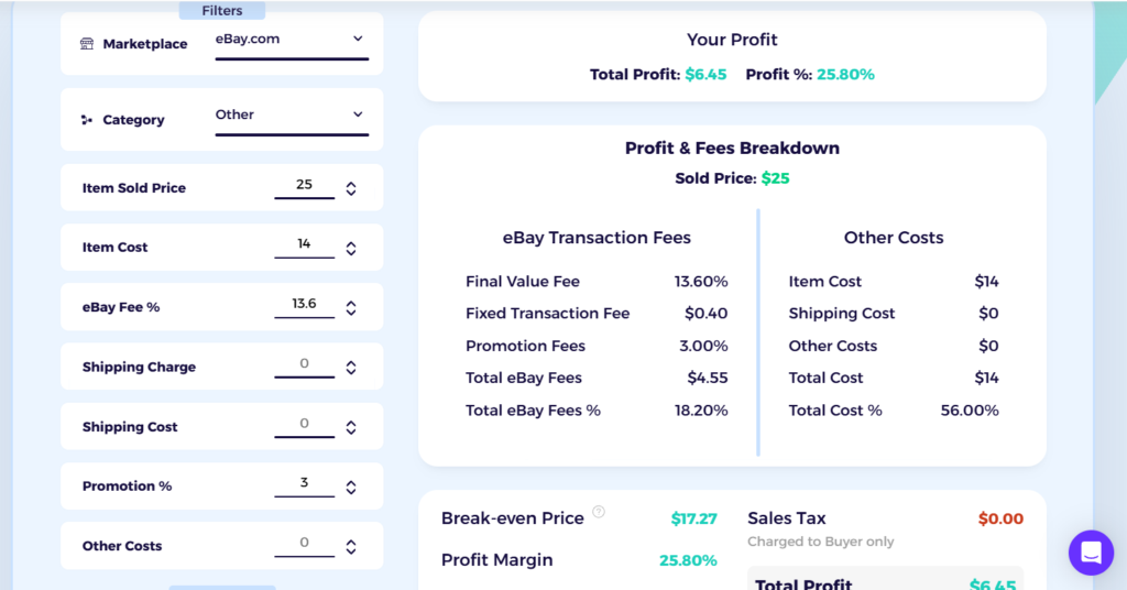 ebay fee calculator from zik for can you dropship on ebay