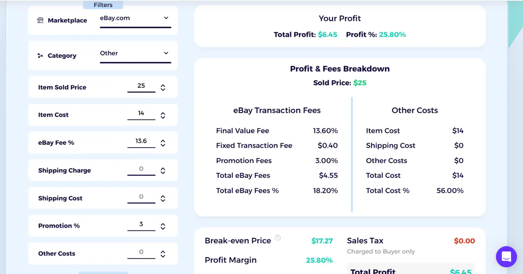 ebay fee calculator from zik for can you dropship on ebay