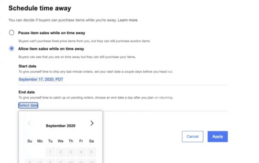ebay sales down how to fix schedule a sale