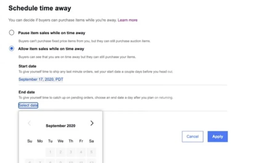 ebay sales down how to fix schedule a sale