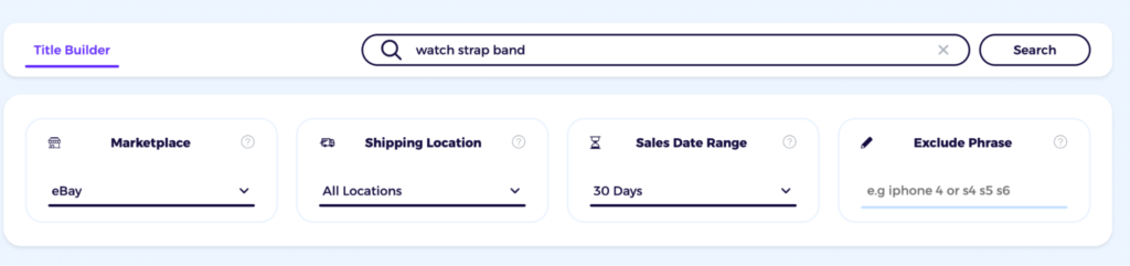 ebay title builder filter zik analytics