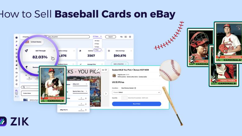 how to sell baseball cards on ebay