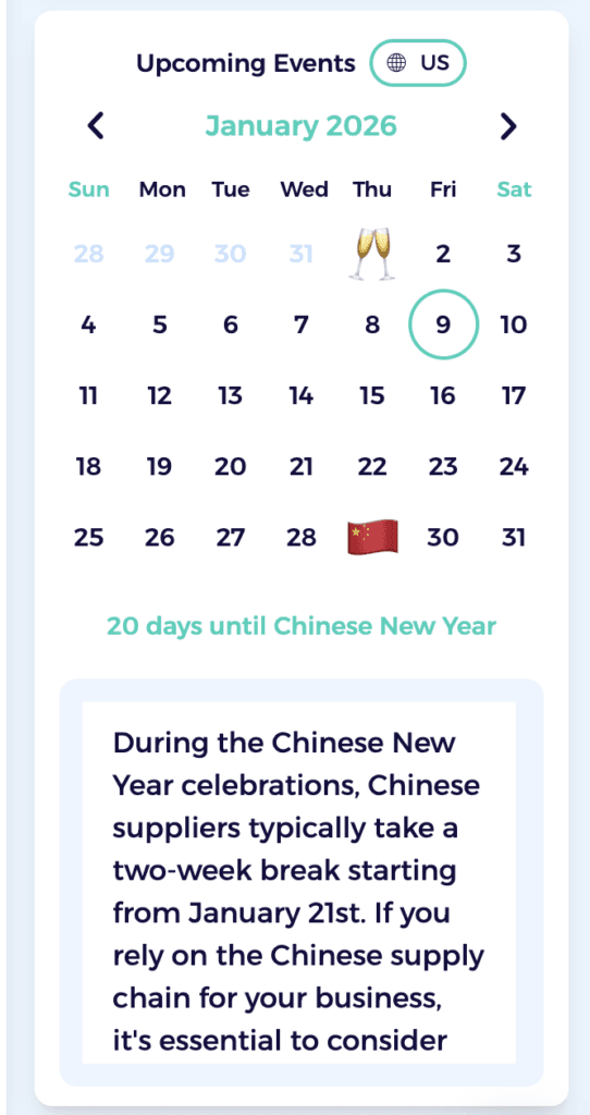 event calendar to predict product trends on best products to sell on ebay