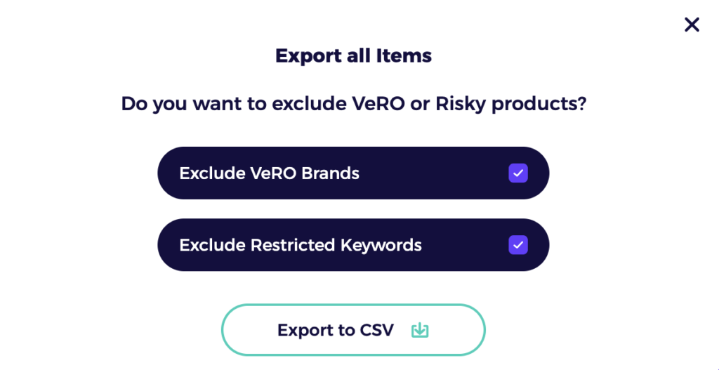 excluding vero products from turbo scanner zik analytics