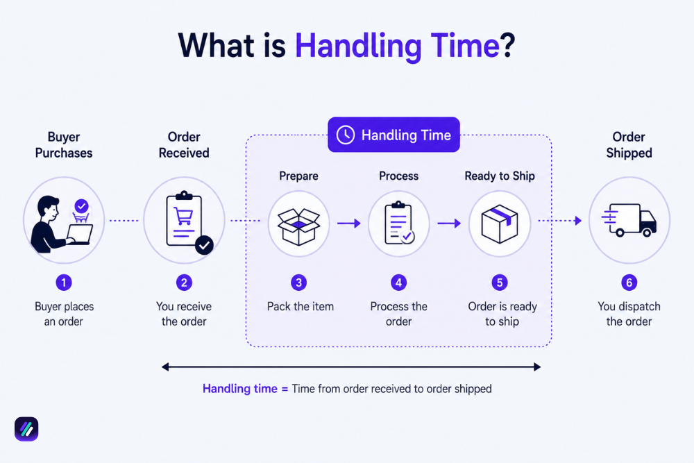 handling time to know how to sell fast on ebay
