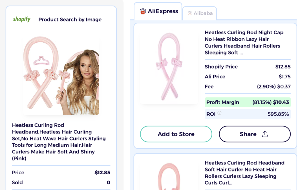 heatless styling tools dropshipping hair products shopify product explorer