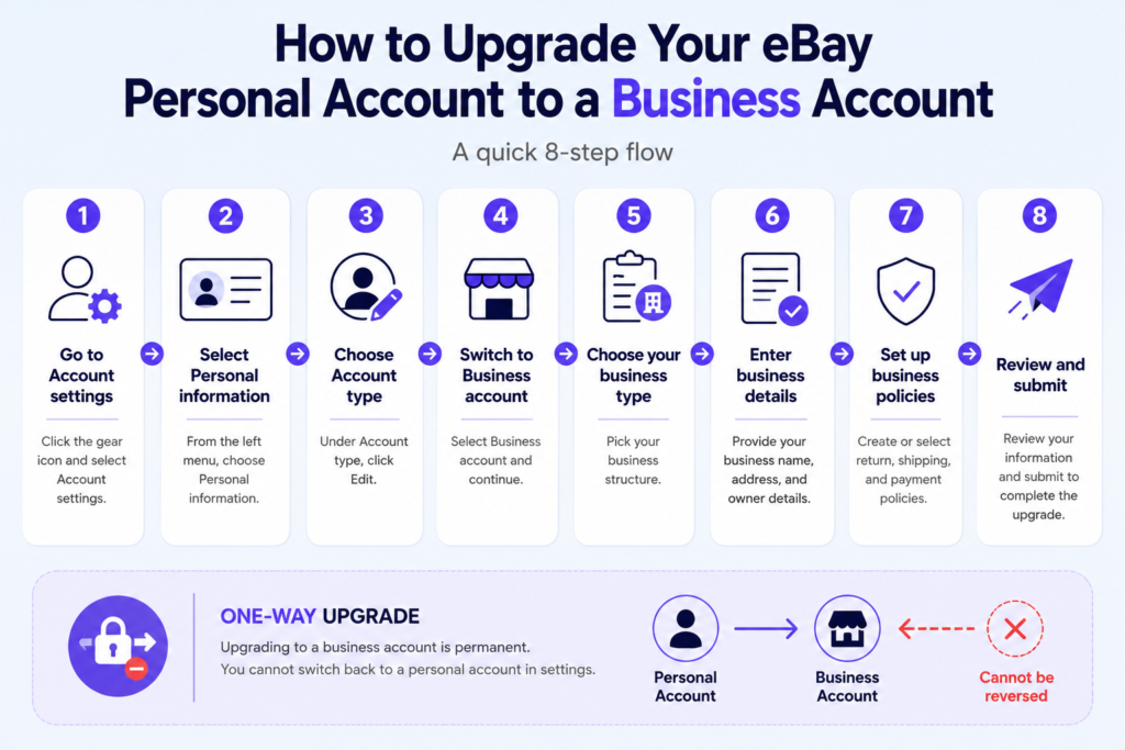 how to decide between an eBay business account vs personal account