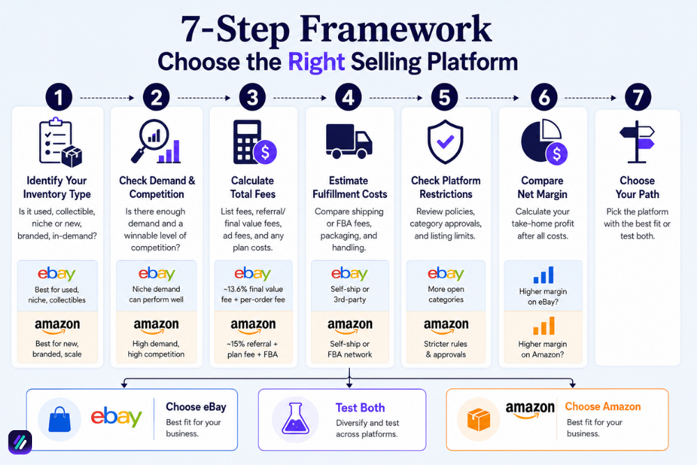 how to decide between eBay vs Amazon