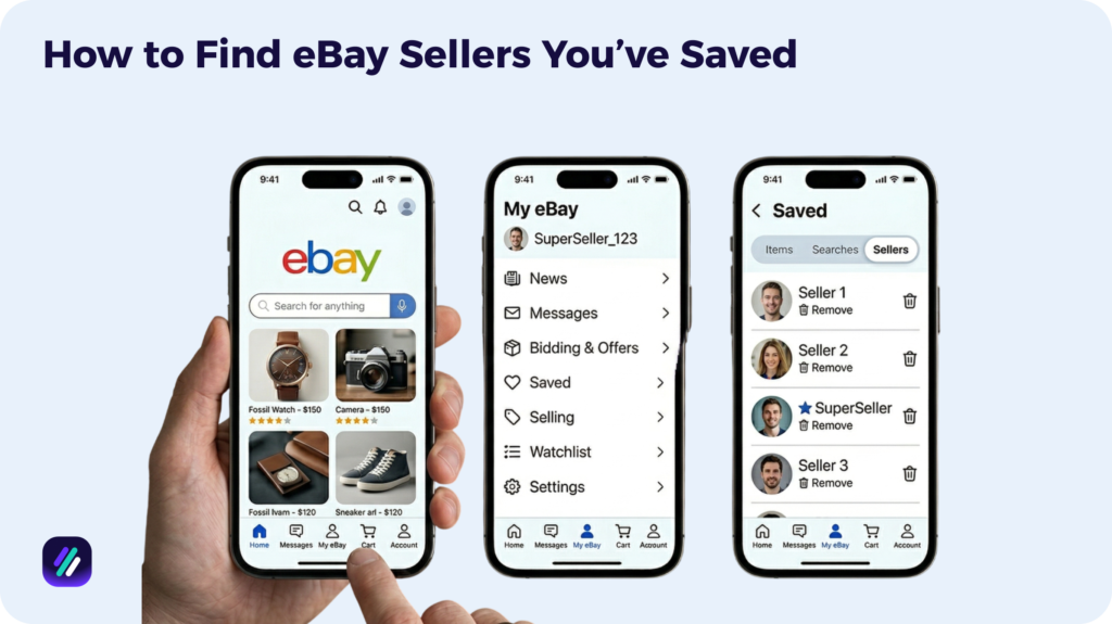 how to find ebay sellers you_ve saved