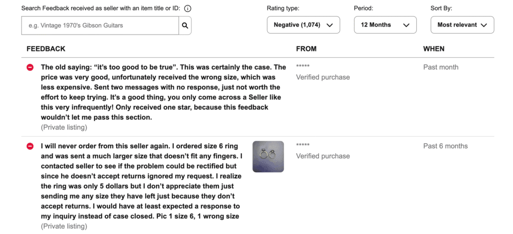 how to find items to sell on ebay competitor reviews