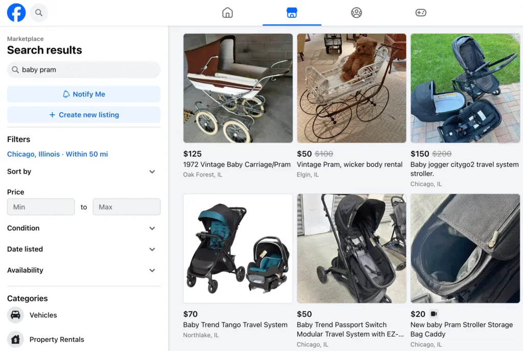 how to find items to sell on ebay facebook marketplace