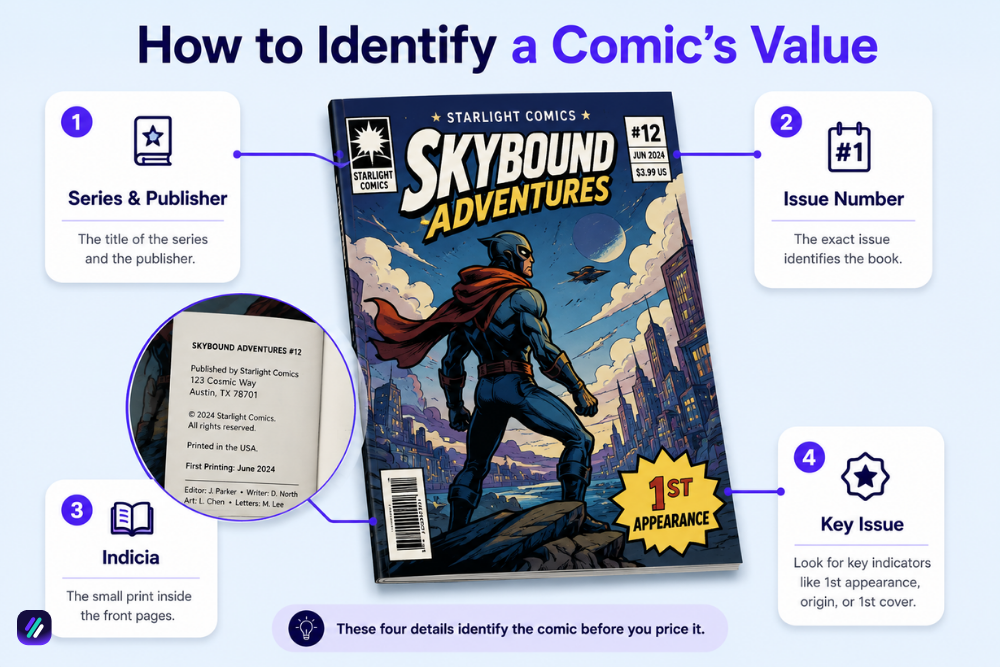 how to identify a comic value before selling on eBay