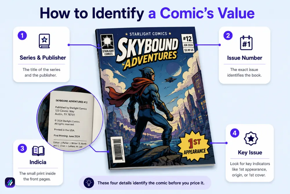 how to identify a comic value before selling on eBay