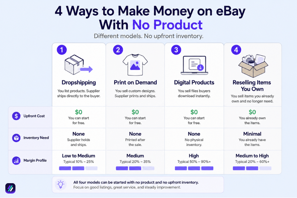 how to make money on eBay with no product