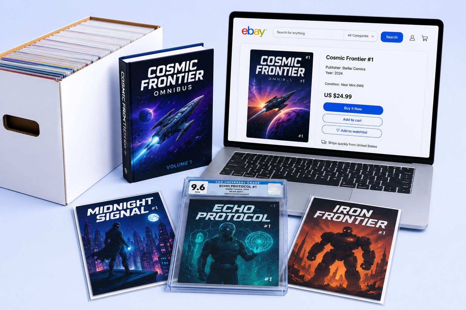 how to sell comics on ebay