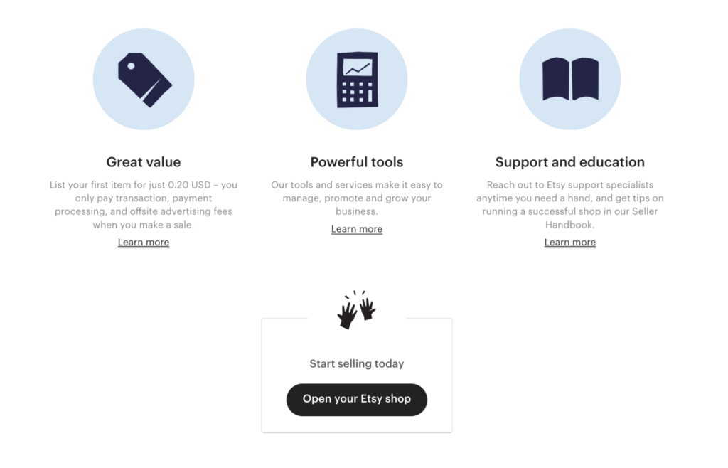 how to set up ecommerce store without money via Etsy