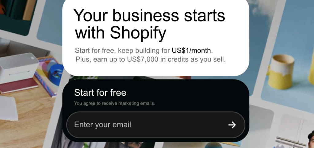 how to set up online store without money shopify free trial