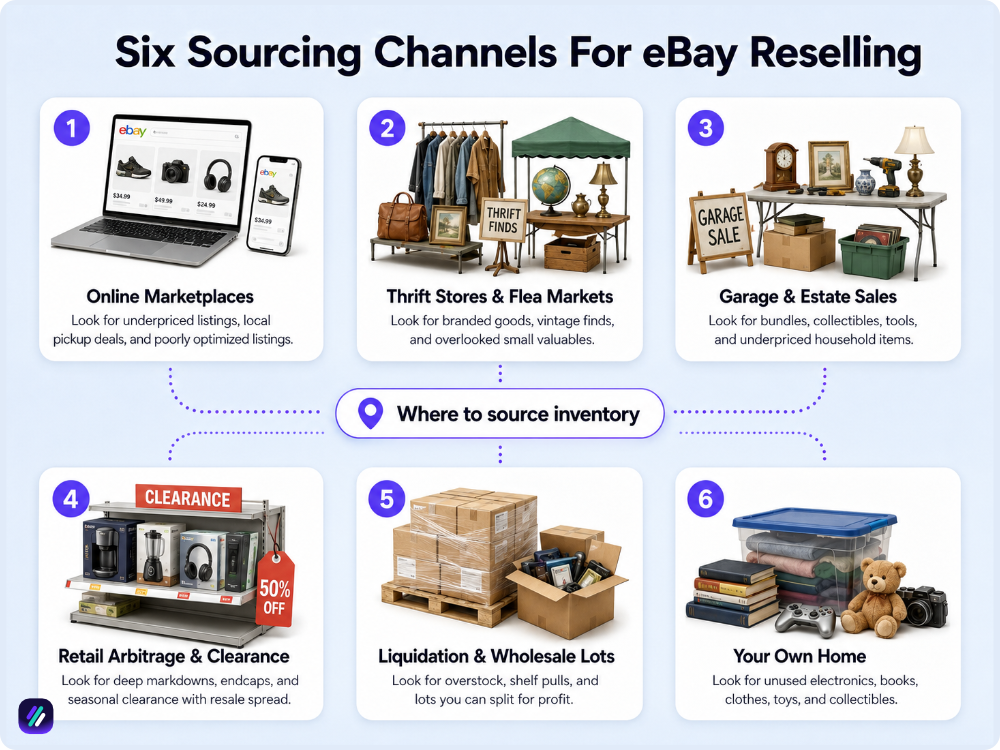 how to source items for ebay reselling