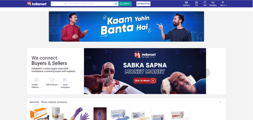 indiamart is one of the indian dropshipping suppliers