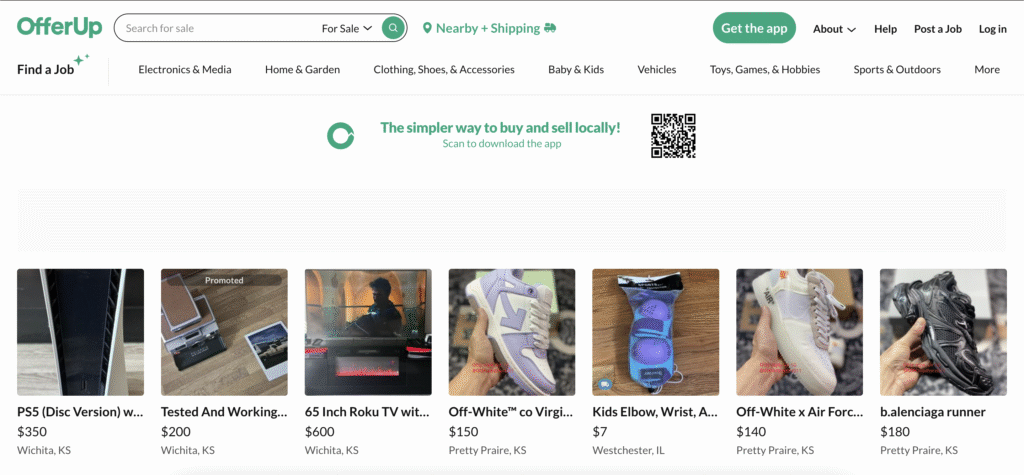 offerup interface