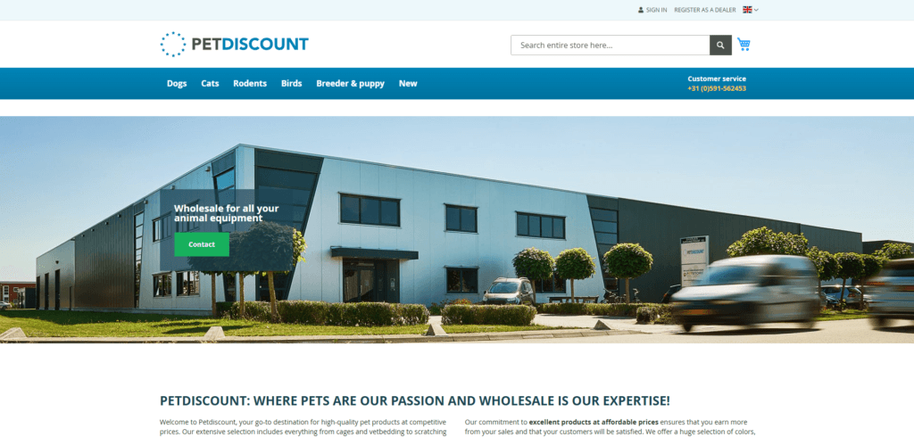 petdiscount is one of the european dropshipping suppliers