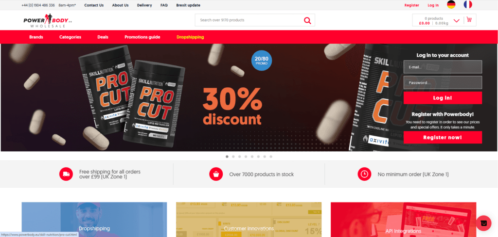 powerbody.eu is one of the european dropshipping suppliers
