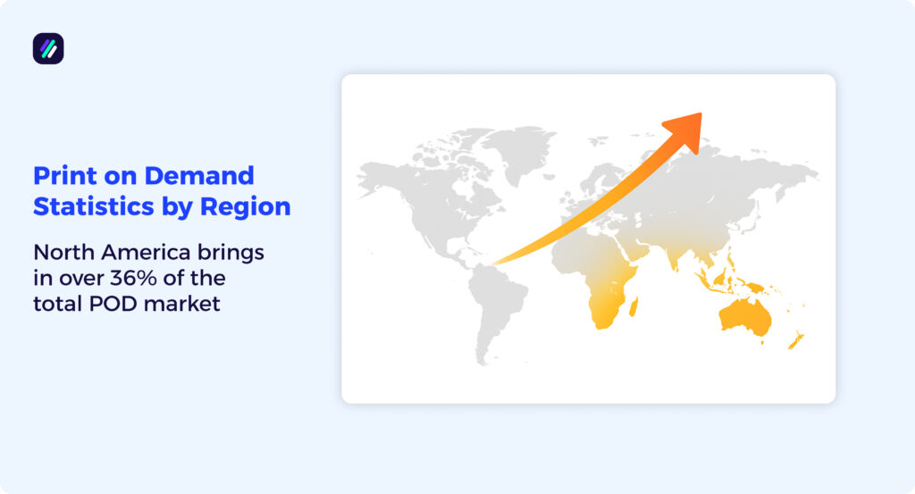 print on demand statistics by region