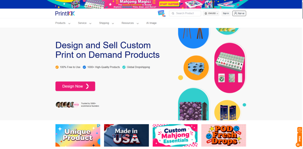 printkk one of the dropshipping jewelry suppliers
