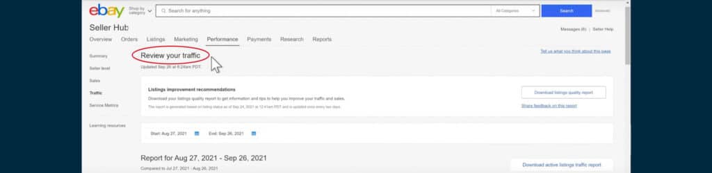 review your traffic