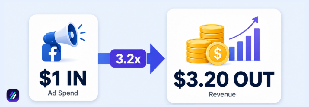 roi of dropshipping ad spend average