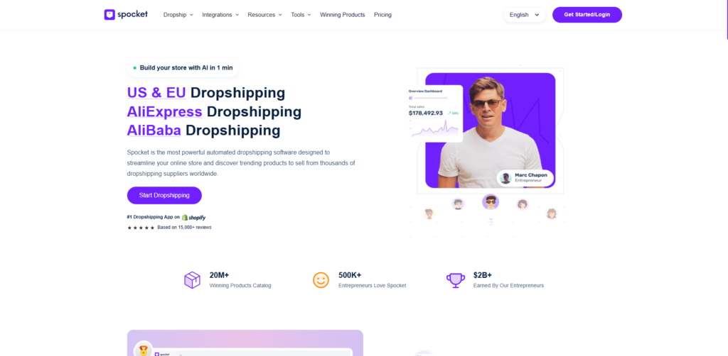 spocket dropshipping clothing suppliers