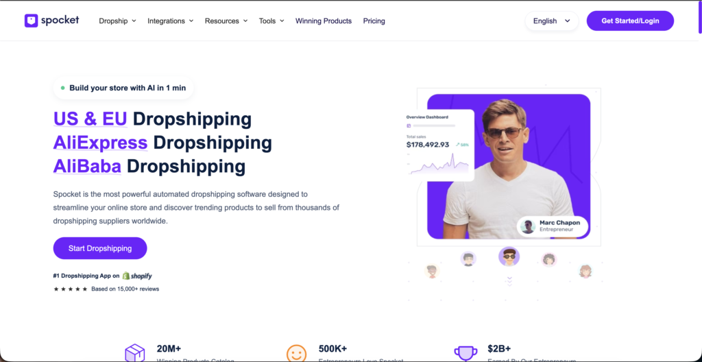 spocket pet dropshipping suppliers