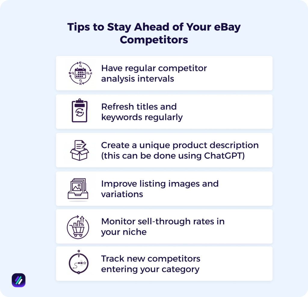 tips to stay ahead of your ebay competitors