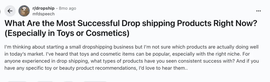 track reddit conversations that discusses on emerging product opportunities that the community is promoting