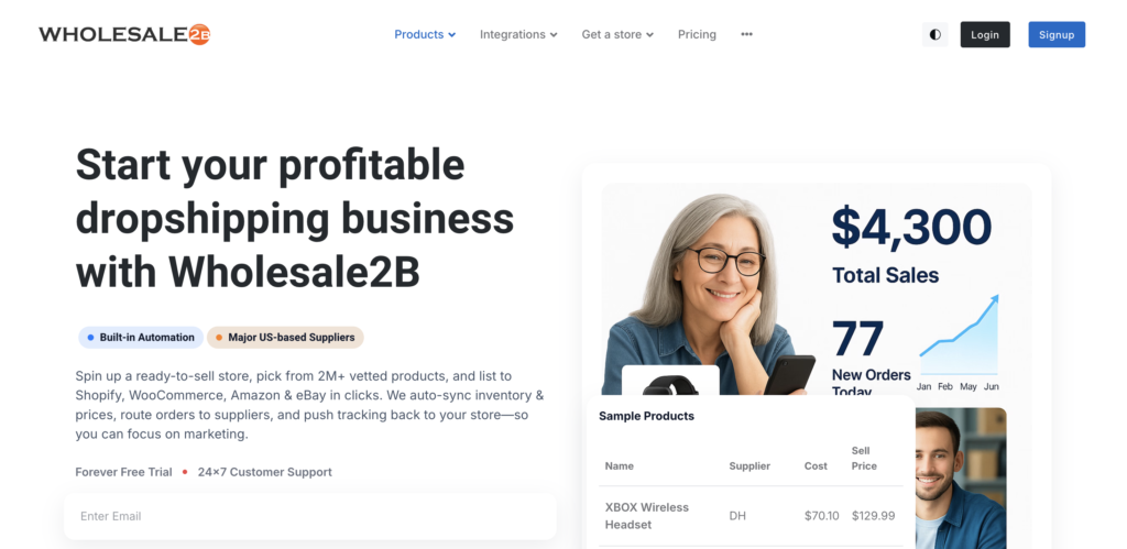 wholesale2b pet dropshipping suppliers usa
