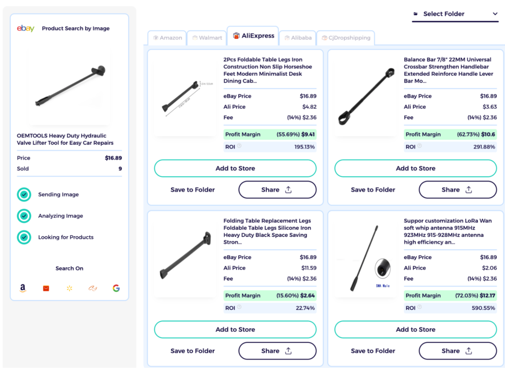 zik analytics aliexpress item finder with data