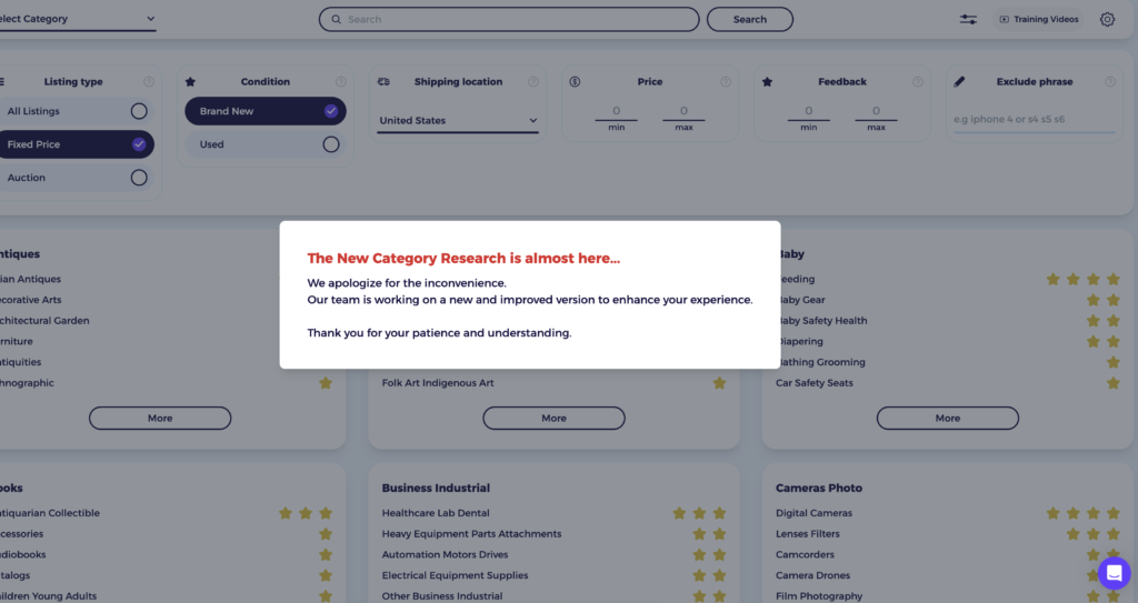zik analytics category research tool