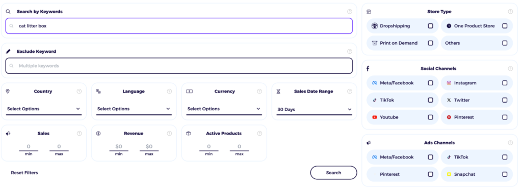 zik analytics dropshipping store finer gather data on other pet supply stores