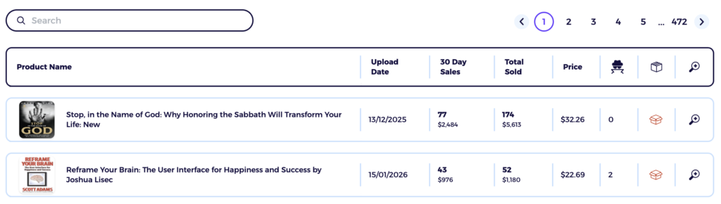zik analytics ebay product view filters