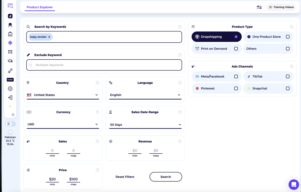 zik analytics shopify product explorer