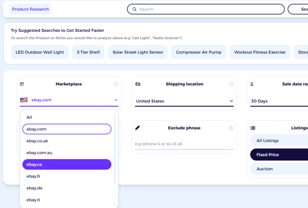 ziks ebay product research tool